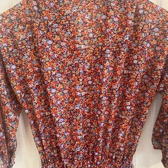 Samuel Blue Vintage Floral Collared Dress - Picture 8 of 9